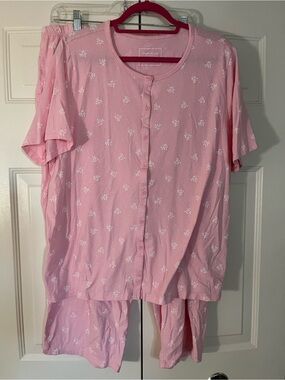Charter Club 2pc Cotton Pajama Set W / Pockets